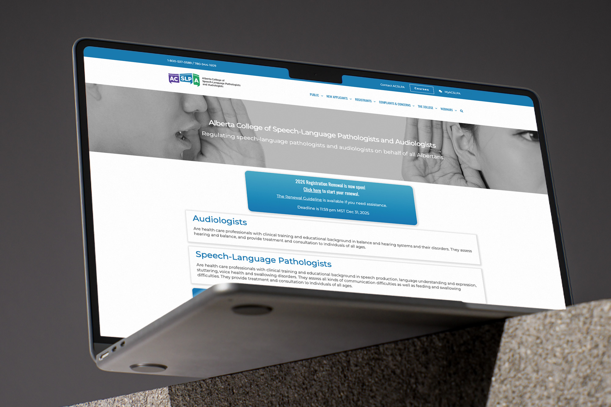 Web Design and Development for The ACSLPA