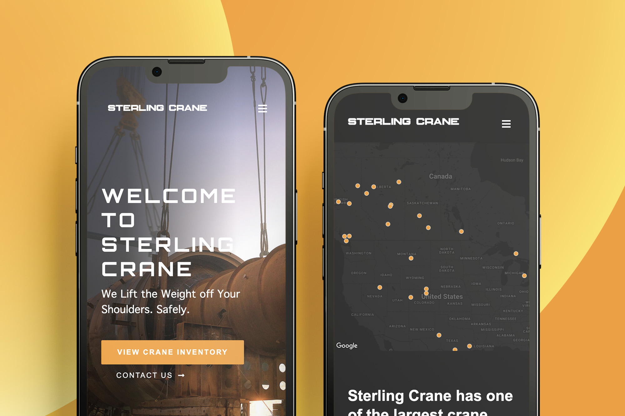Website Design and Development for Sterling Crane