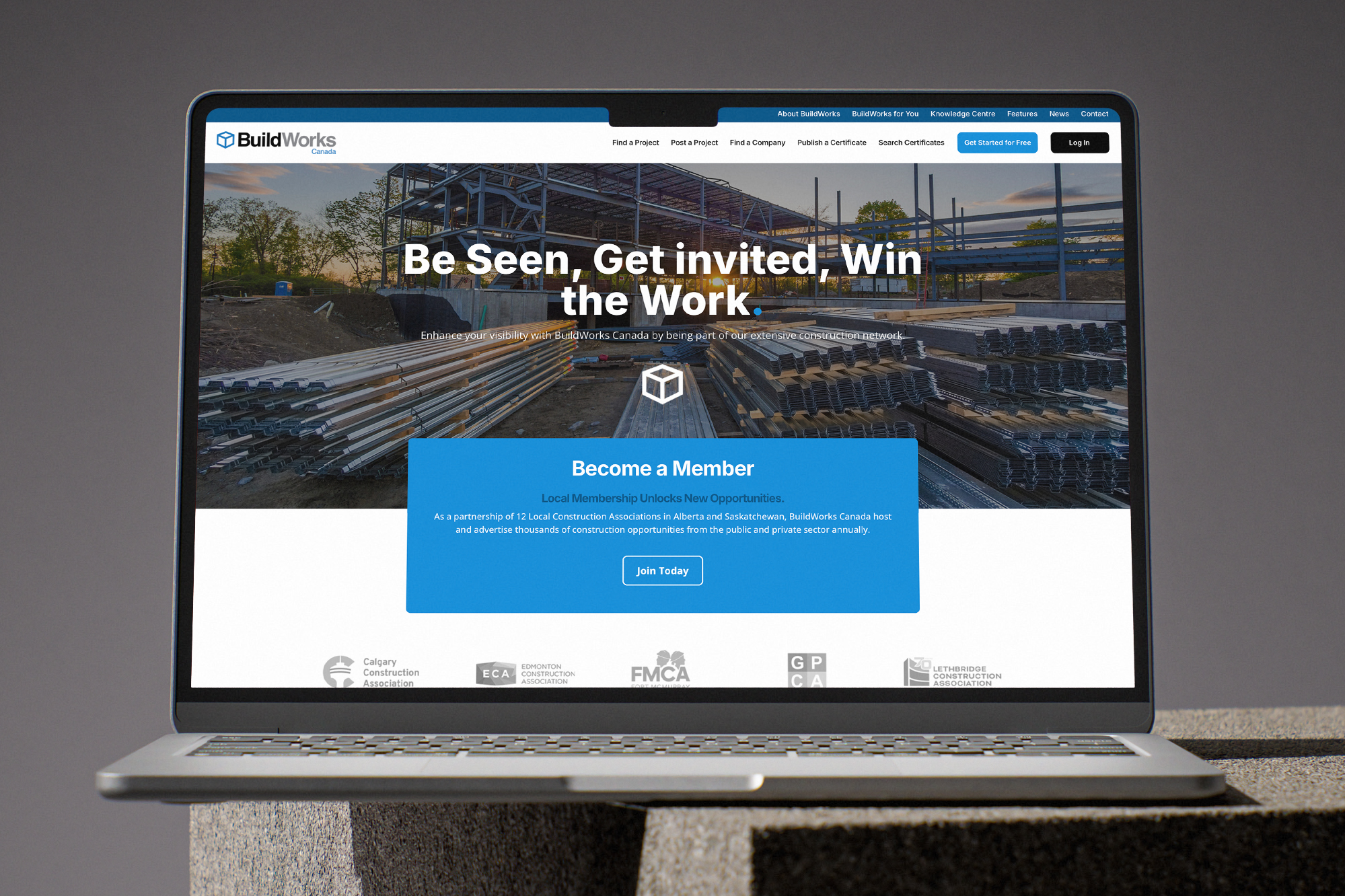 Custom Website for the Construction Sector